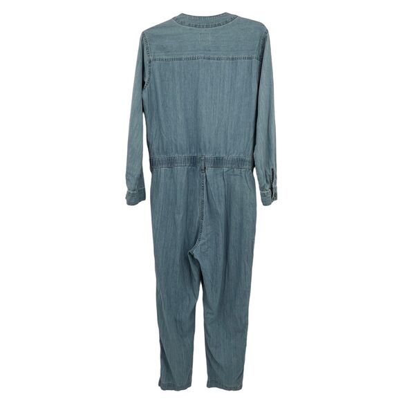 Gap Denim Straight Leg Utility Boiler Suit Garage Overalls Small - Picture 2 of 3